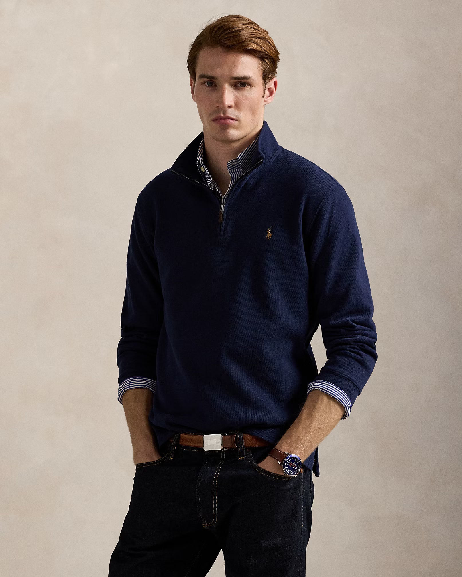 Estate-Rib Quarter-Zip Pullover