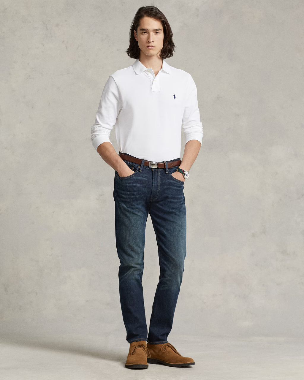 Luca Textured Knit Polo